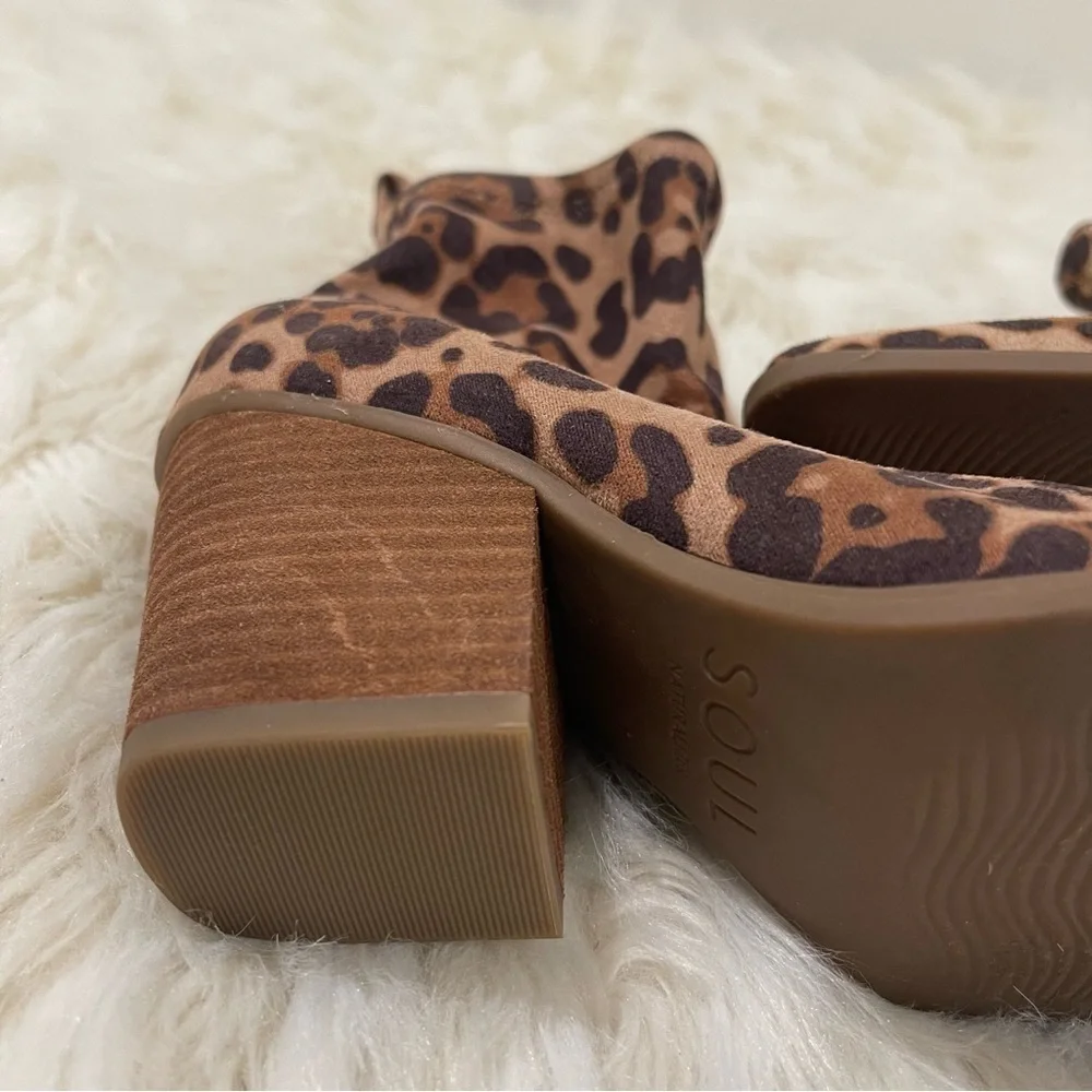 Women’s Soul Naturalizer Melodi Leopard Print Booties Size 6 US! - Picture 5 of 10